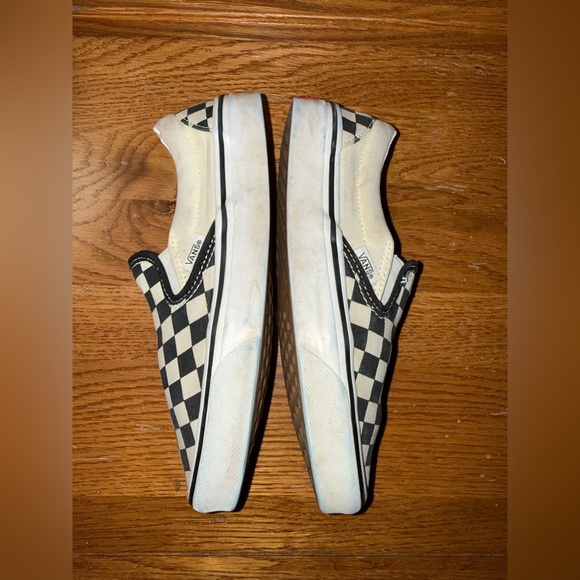 Vans Slip-On Sneakers in Black and White Checkerboard Mens Size 5 1/2 - Picture 6 of 16
